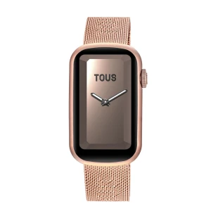 Zdjęcie produktu Smartwatch Z Bransoletką Z Różowej Stali Nierdzewnej Iprg I Aluminiową Kopertą W Różowym Kolorze Iprg Tous T-Band Mesh - Tous