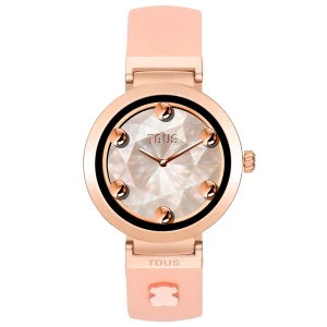Zdjęcie produktu Smartwatch Z Paskiem W Kolorze Cielistym I Motywami Z Różowej Stali Tous S-Connect Charms - Tous