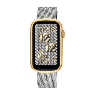 Smartwatch Ze Złotą Stalową Bransoletką Ipg I Aluminiową Kopertą W Złotym Kolorze Ipg Tous T-Band Mesh - Tous