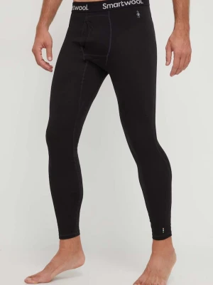 Smartwool legginsy funkcyjne męskie z wełną merino czarny