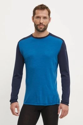 Smartwool longsleeve funkcyjny Classic Thermal Merino kolor niebieski