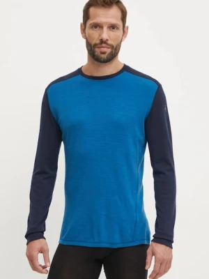 Smartwool longsleeve funkcyjny Classic Thermal Merino kolor niebieski