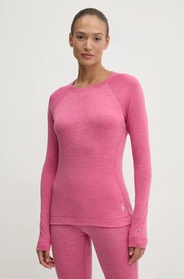 Smartwool longsleeve funkcyjny Classic Thermal Merino kolor różowy