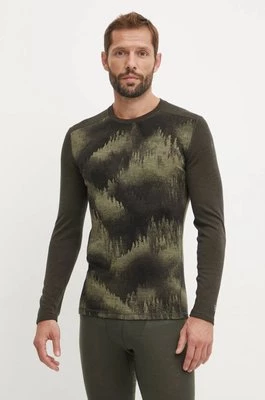 Smartwool longsleeve funkcyjny Classic Thermal Merino kolor zielony