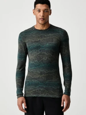 Smartwool longsleeve funkcyjny męski z wełny merino zielony