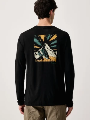 Smartwool longsleeve sportowy męski z wełną merino czarny
