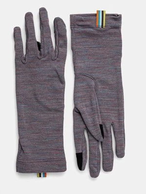 Smartwool rękawiczki Thermal Merino kolor fioletowy