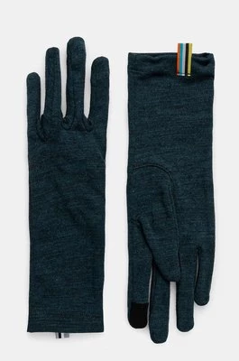 Smartwool rękawiczki Thermal Merino kolor niebieski