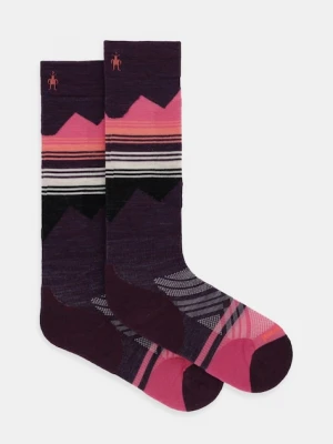 Smartwool skarpety narciarskie kolor fioletowy SW001863