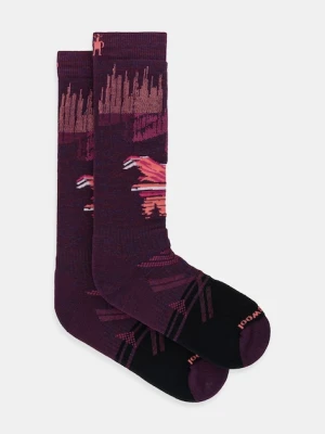 Smartwool skarpety narciarskie kolor fioletowy SW002908