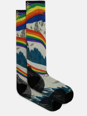 Smartwool skarpety narciarskie Zero Cushion Rainbow Trails Print SW002619