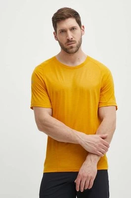 Smartwool t-shirt sportowy Active Ultralite kolor pomarańczowy gładki 16544