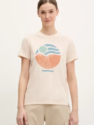 Smartwool t-shirt sportowy kolor beżowy SW002391