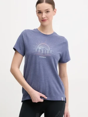 Smartwool t-shirt sportowy kolor niebieski SW002859