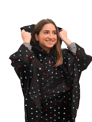 SMATI Ponczo przeciwdeszczowe w kolorze czarnym rozmiar: onesize