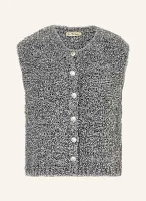 Smith & Soul Dzianinowa Kamizelka Z Bouclé grau