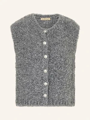 Smith & Soul Dzianinowa Kamizelka Z Bouclé grau