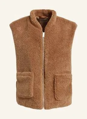 Smith & Soul Kamizelka Z Pluszowego Materiału braun