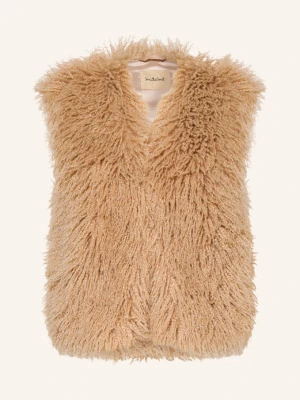 Smith & Soul Kamizelka Ze Sztucznego Futra beige