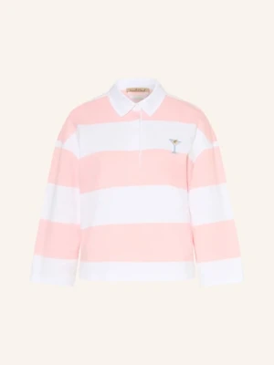 Smith & Soul Koszulka Polo Z Dżerseju Z Ozdobnymi Perełkami rosa