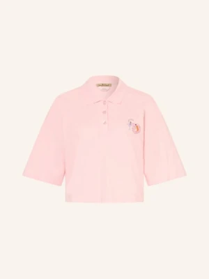 Smith & Soul Koszulka Polo Z Pikowanym Wzorem I Ozdobnymi Perełkami rosa