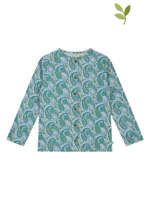 Smitten Organic Bluza w kolorze turkusowym ze wzorem rozmiar: 122/128
