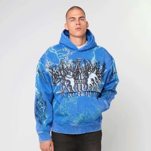 Smoke Rise Paradise Fleece Hoodie mężczyźni Bluzy niebieski rozmiar Odzież