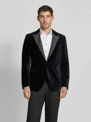 Smoking o kroju slim fit z czystej bawełny model ‘HENRY254E1X’ HUGO