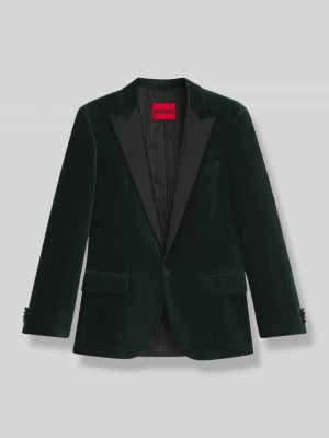 Smoking o kroju slim fit z czystej bawełny model ‘HENRY254E1X’ HUGO