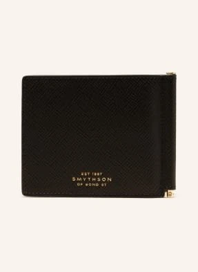 Smythson Etui Na Karty Z Klamerką Na Banknoty schwarz