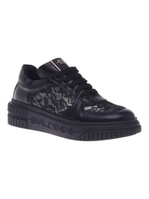 Sneaker in black lace Baldinini