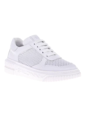 Sneaker in white calfskin Baldinini