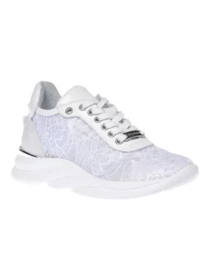 Sneaker in white lace Baldinini