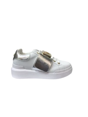 Sneakers Nuke45 - Biały/Srebrny Pollini