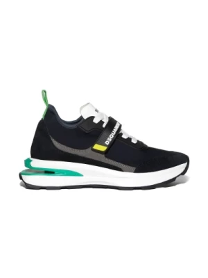 Sneakers z Liniami na Skos Dsquared2