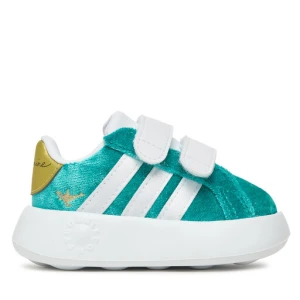 Sneakersy adidas Disney Jasmine Grand Court 2.0 JR4920 Turkusowy