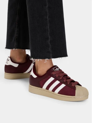 Sneakersy adidas Superstar II KJ9949 Bordowy