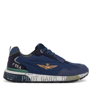 Sneakersy Aeronautica Militare 252SC0276UCT04249 Granatowy