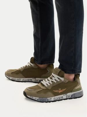 Sneakersy Aeronautica Militare 261SC0276UCT04327 Zielony