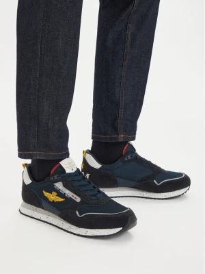 Sneakersy Aeronautica Militare 261SC0288UCT03545 Granatowy