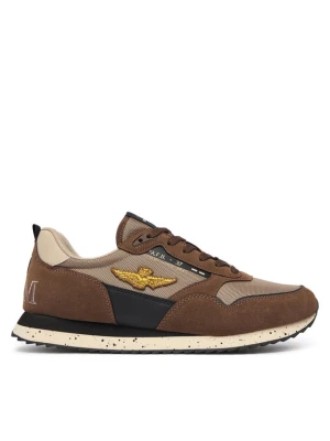 Sneakersy Aeronautica Militare 262SC0288UCT03545 Brązowy