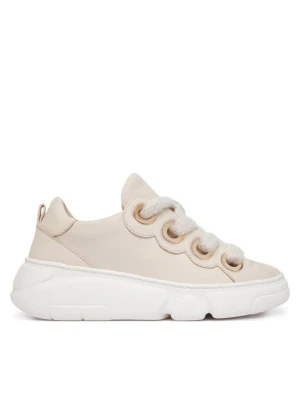 Sneakersy AGL Soft Bubble D938055PGS Kremowy