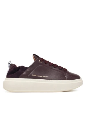 Sneakersy Alexander Smith Wembley Rouched ASBEWAW-0183 Brązowy ciemny