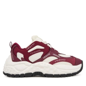 Sneakersy Armani Exchange XDX120 XV708 MZ134 Bordowy