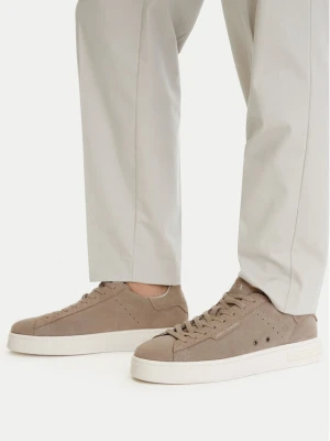 Sneakersy Armani Exchange XM002617 AF19687 Z1030 Beżowy