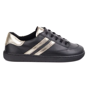 Sneakersy barefoot damskie Kaia Olivier – anatomiczne buty skórzane czarne
