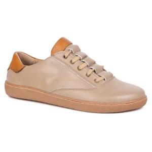 Sneakersy barefoot damskie Maja Olivier – anatomiczne buty skórzane cappuccino beżowy