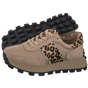 Sneakersy Beżowe/Panterka DP7112/25 BE LEO (FO217-a) Filippo