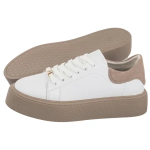 Sneakersy Białe DP6119/25 WH (FO108-a) Filippo