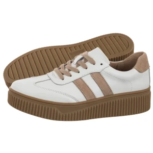 Sneakersy Białe DP6776/25 WH BE (FO180-a) Filippo
